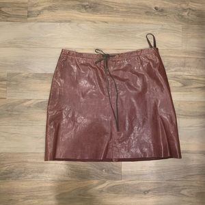 Leather skirt